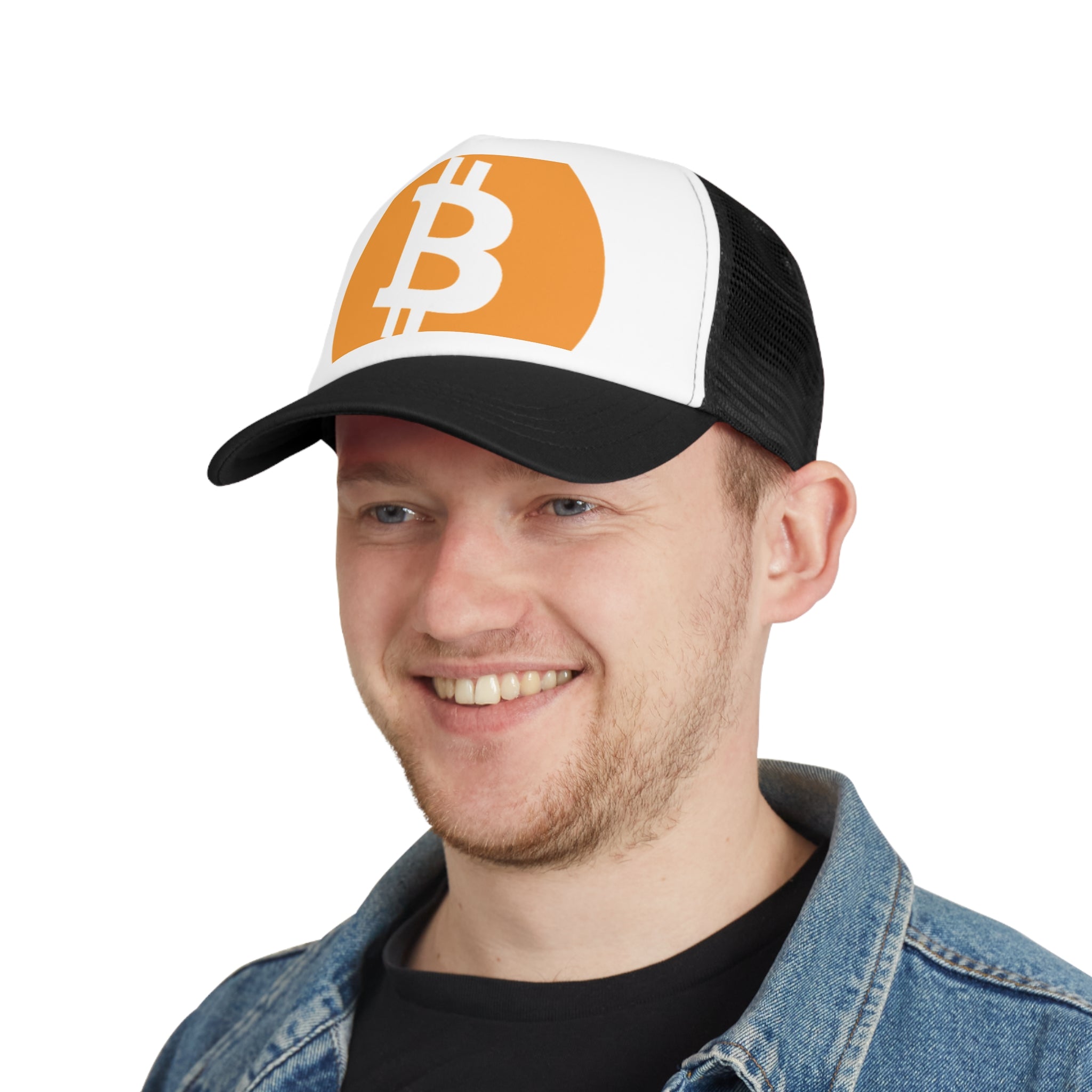 Bitcoin Mesh Cap, Trucker Hat for Crypto Lovers, Perfect Gift for Dads, Outdoor Events, Bitcoin Enthusiasts, Adjustable Cap