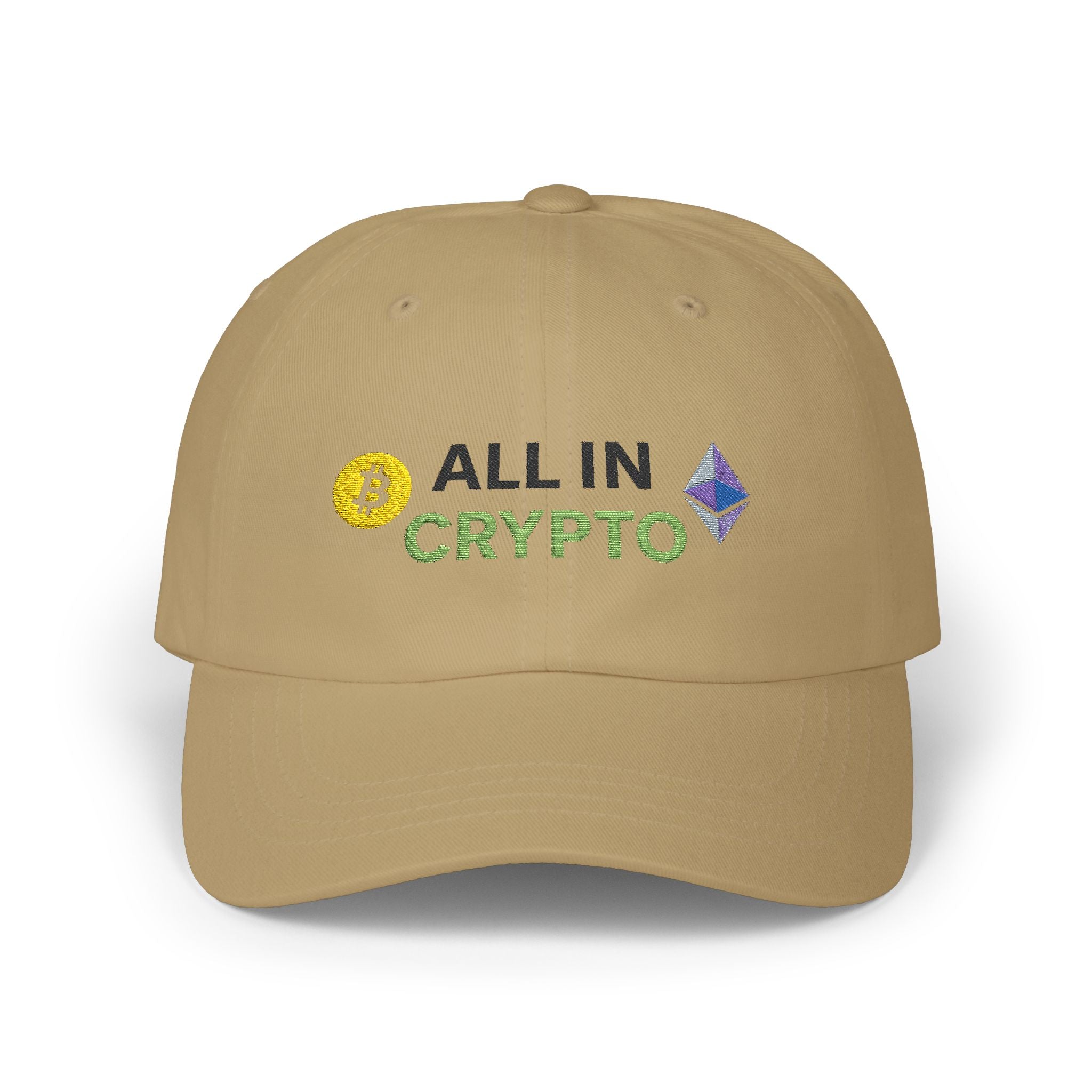 Cryptocurrency Dad Cap - Classic White Hat for Crypto Enthusiasts, Gift for Dads, Trendy Accessories, Summer Outfits, Fashion Statement